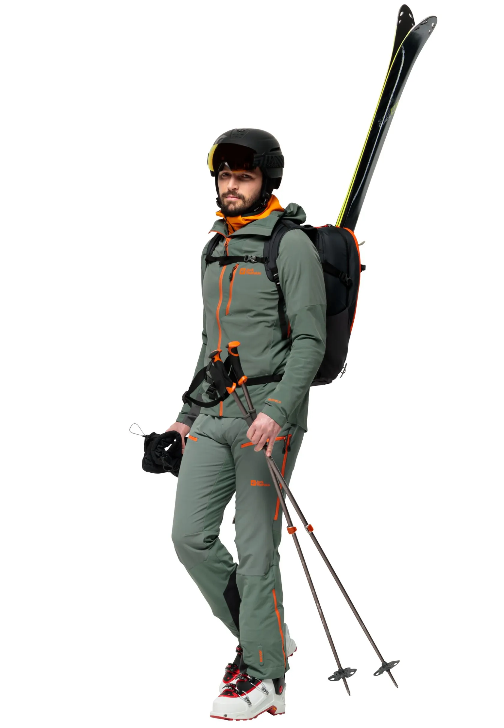 Wandelen|Voor- En Najaarsjacks/-Jassen|Jack Wolfskin Alpgrat Hooded Fz M
