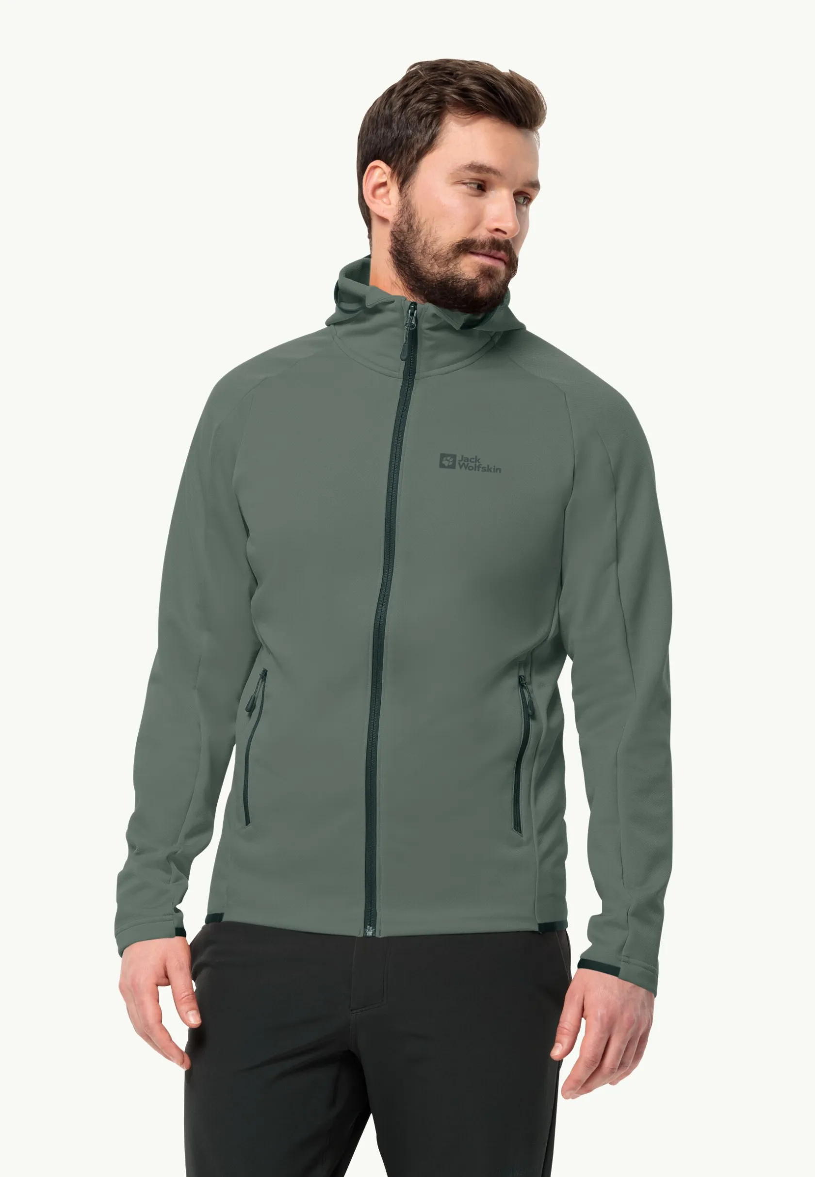 Wandelen|Voor- En Najaarsjacks/-Jassen|Jack Wolfskin Alpgrat Hooded Fz M