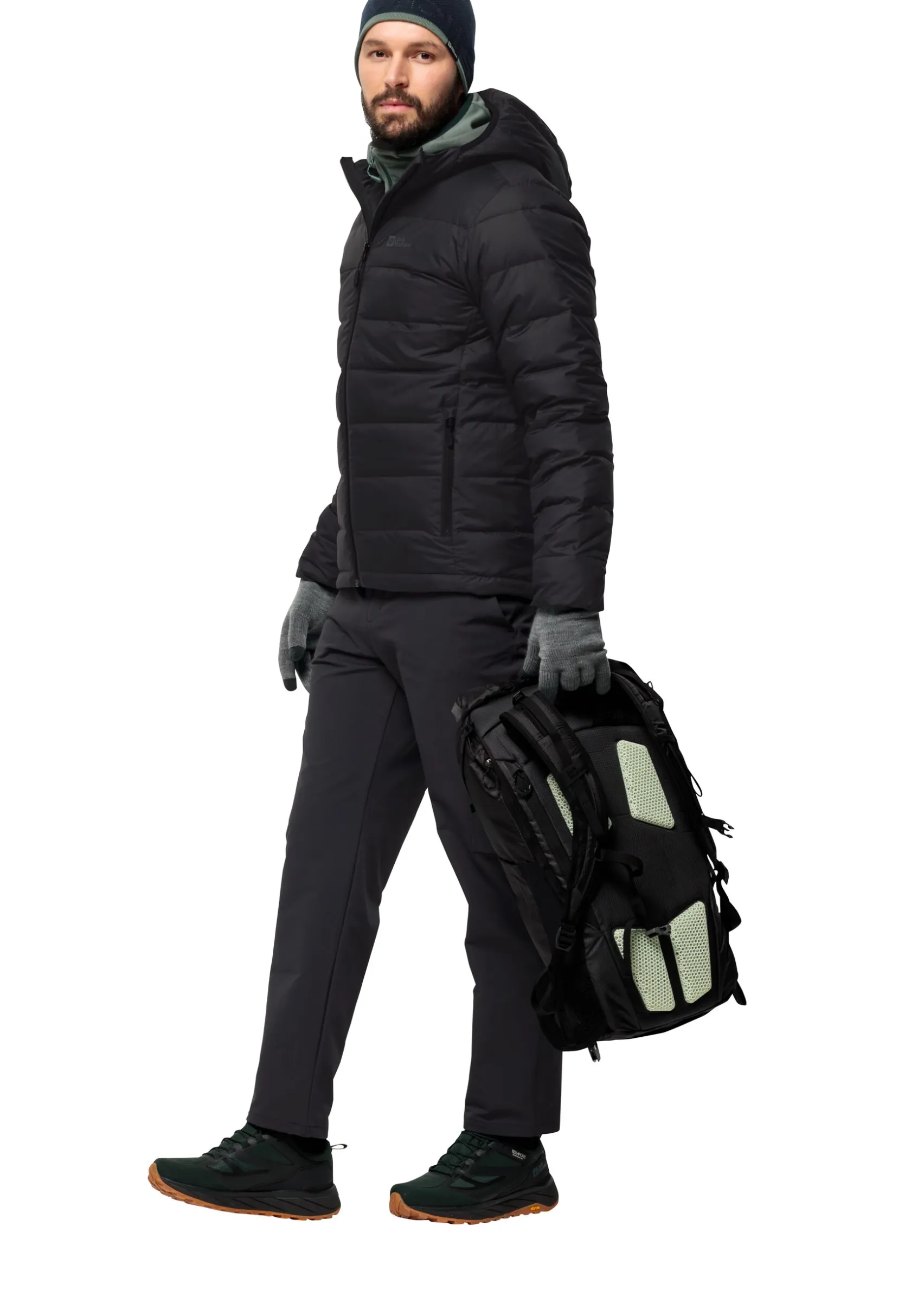 Wandelen|Voor- En Najaarsjacks/-Jassen|Jack Wolfskin Alpgrat Hooded Fz M