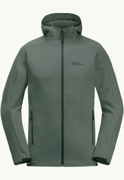 Wandelen|Voor- En Najaarsjacks/-Jassen|Jack Wolfskin Alpgrat Hooded Fz M