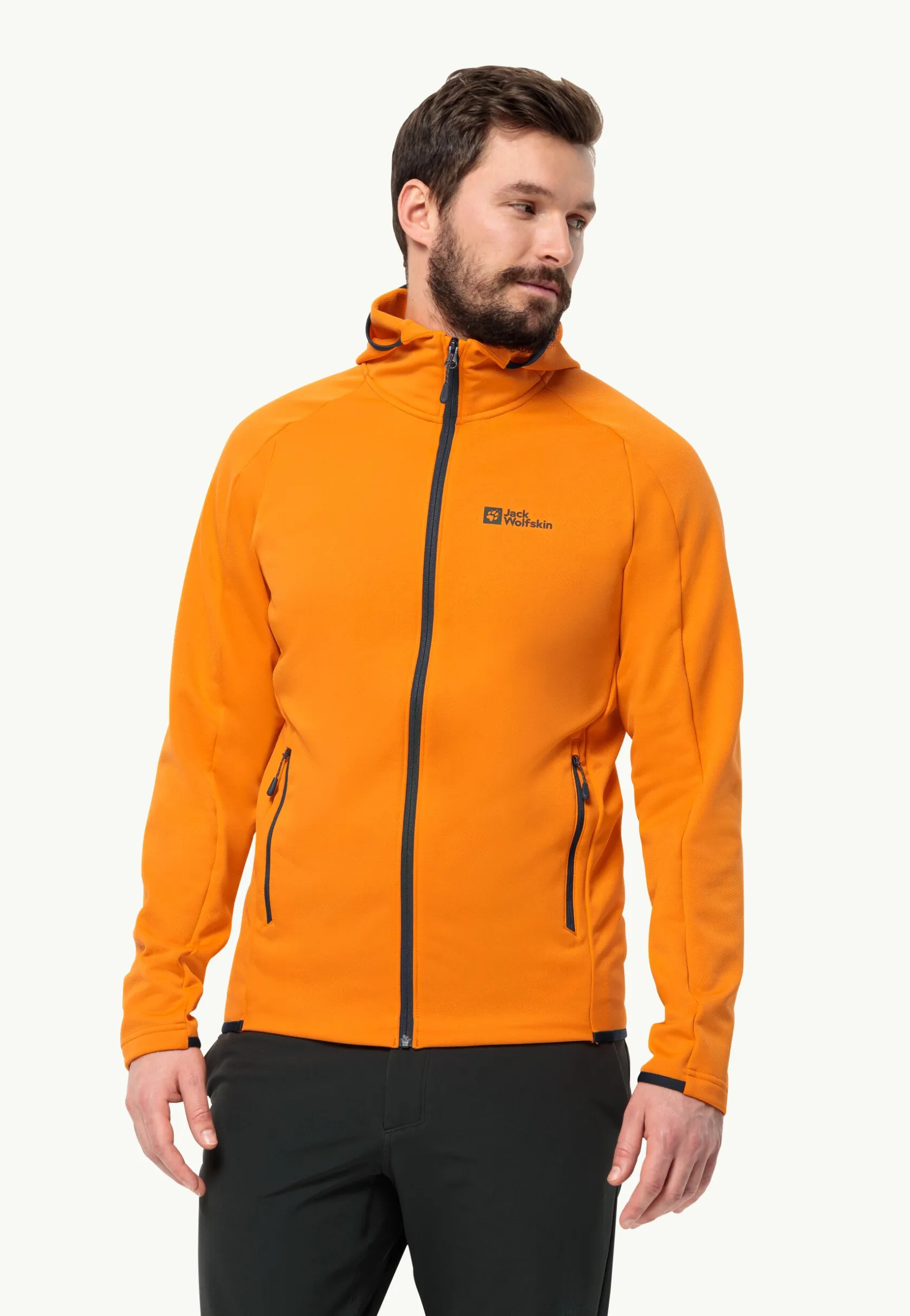 Wandelen|Voor- En Najaarsjacks/-Jassen|Jack Wolfskin Alpgrat Hooded Fz M