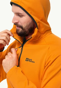 Wandelen|Voor- En Najaarsjacks/-Jassen|Jack Wolfskin Alpgrat Hooded Fz M