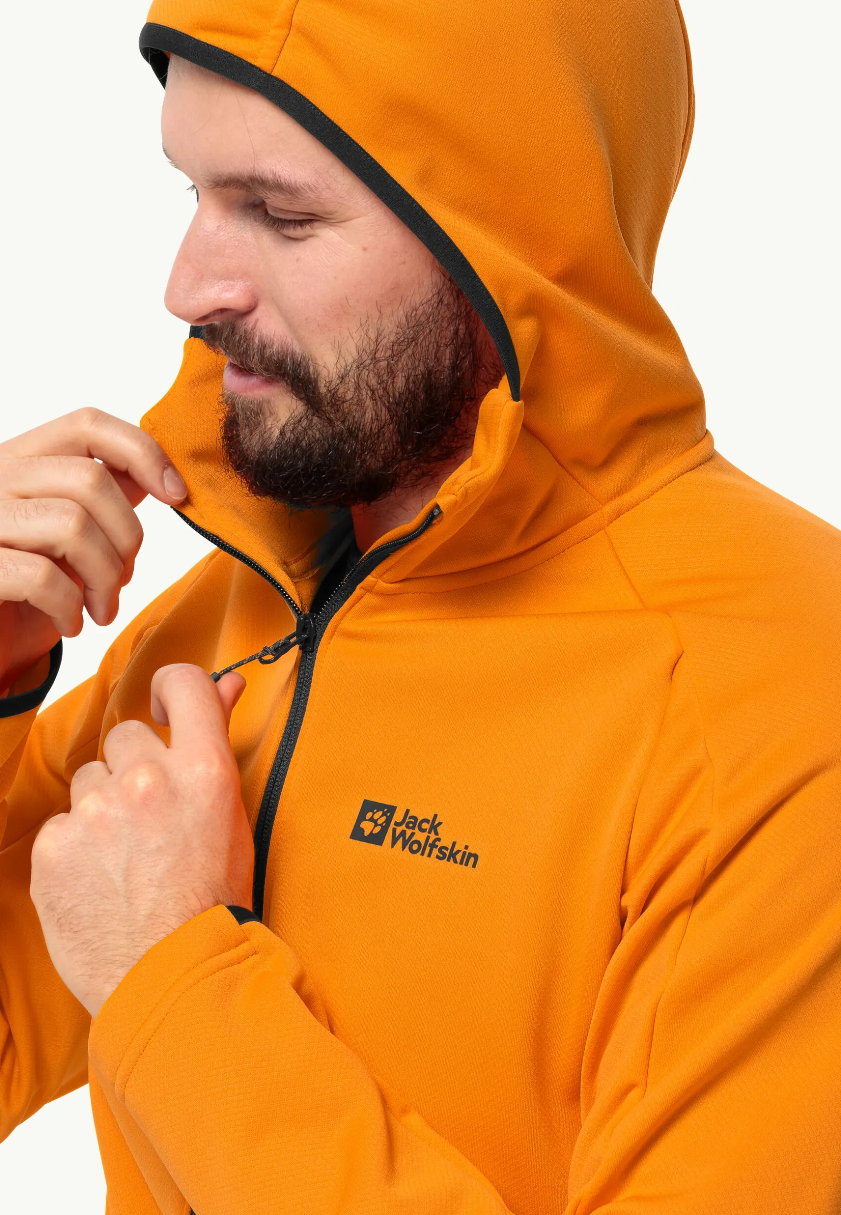 Wandelen|Voor- En Najaarsjacks/-Jassen|Jack Wolfskin Alpgrat Hooded Fz M