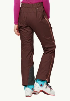 Ski|Regenbroek|Jack Wolfskin Alpspitze Pro 3l Pants W dark maroon