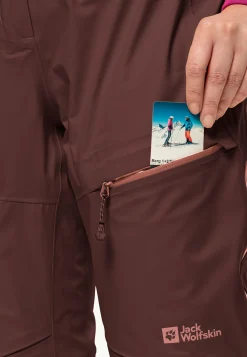 Ski|Regenbroek|Jack Wolfskin Alpspitze Pro 3l Pants W dark maroon