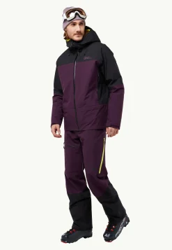 Ski|Regenjacks|Jack Wolfskin Alpspitze Tour 3l Jkt M midnight plum