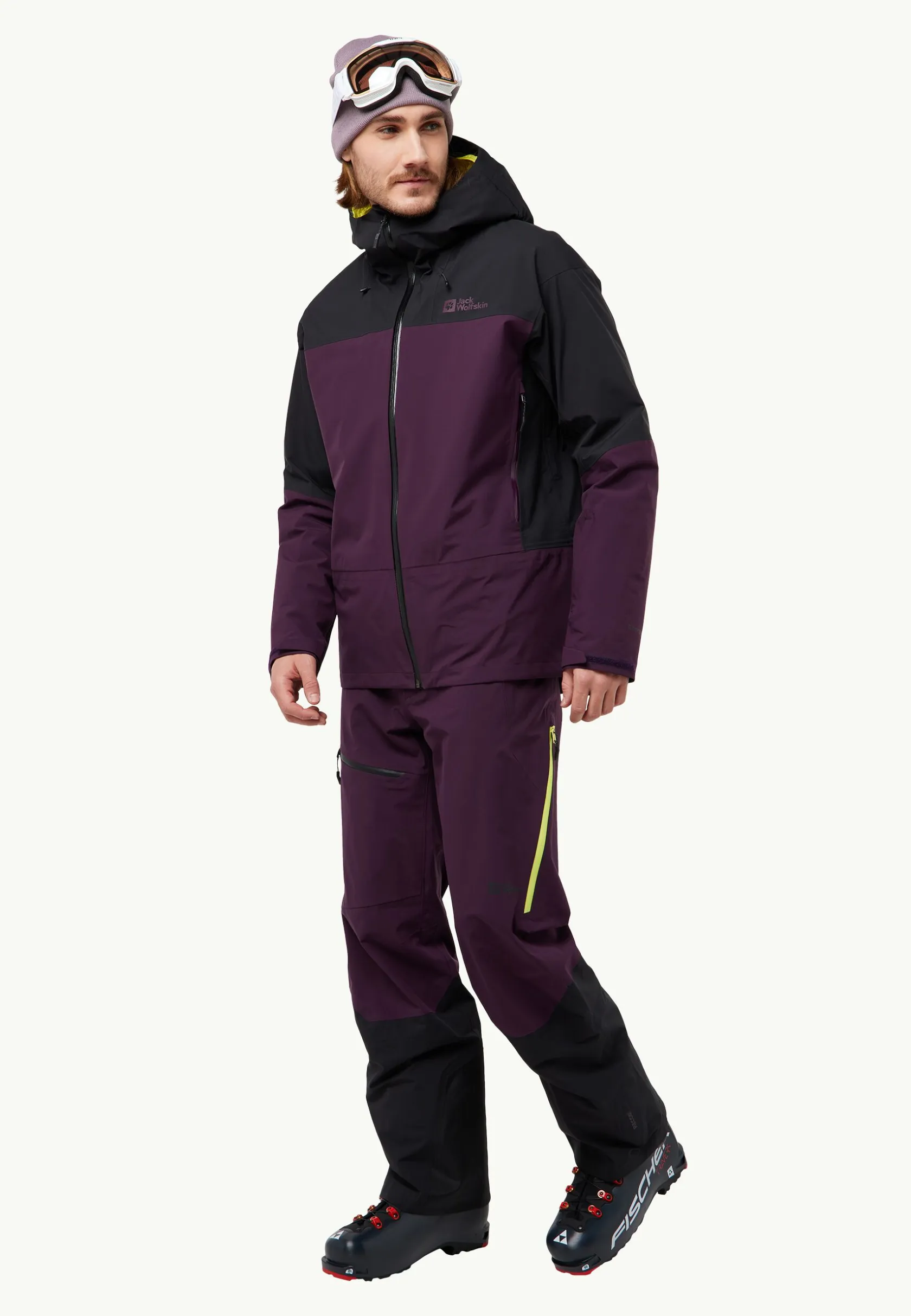 Ski|Regenjacks|Jack Wolfskin Alpspitze Tour 3l Jkt M midnight plum