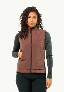 Lifestyle|Voor- En Najaarsjacks/-Jassen|Jack Wolfskin Bike Commute Ins Vest W wild ginger