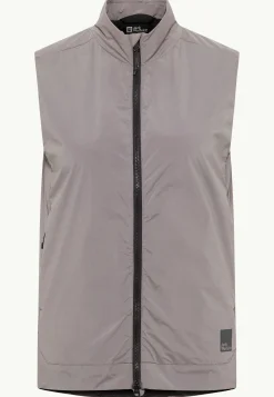 Voor- En Najaarsjacks/-Jassen|Bodywarmers|Jack Wolfskin Bike Commute Xt Vest W dark taupe