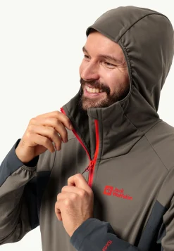 Wandelen|Voor- En Najaarsjacks/-Jassen|Jack Wolfskin Brisstal Hoody M