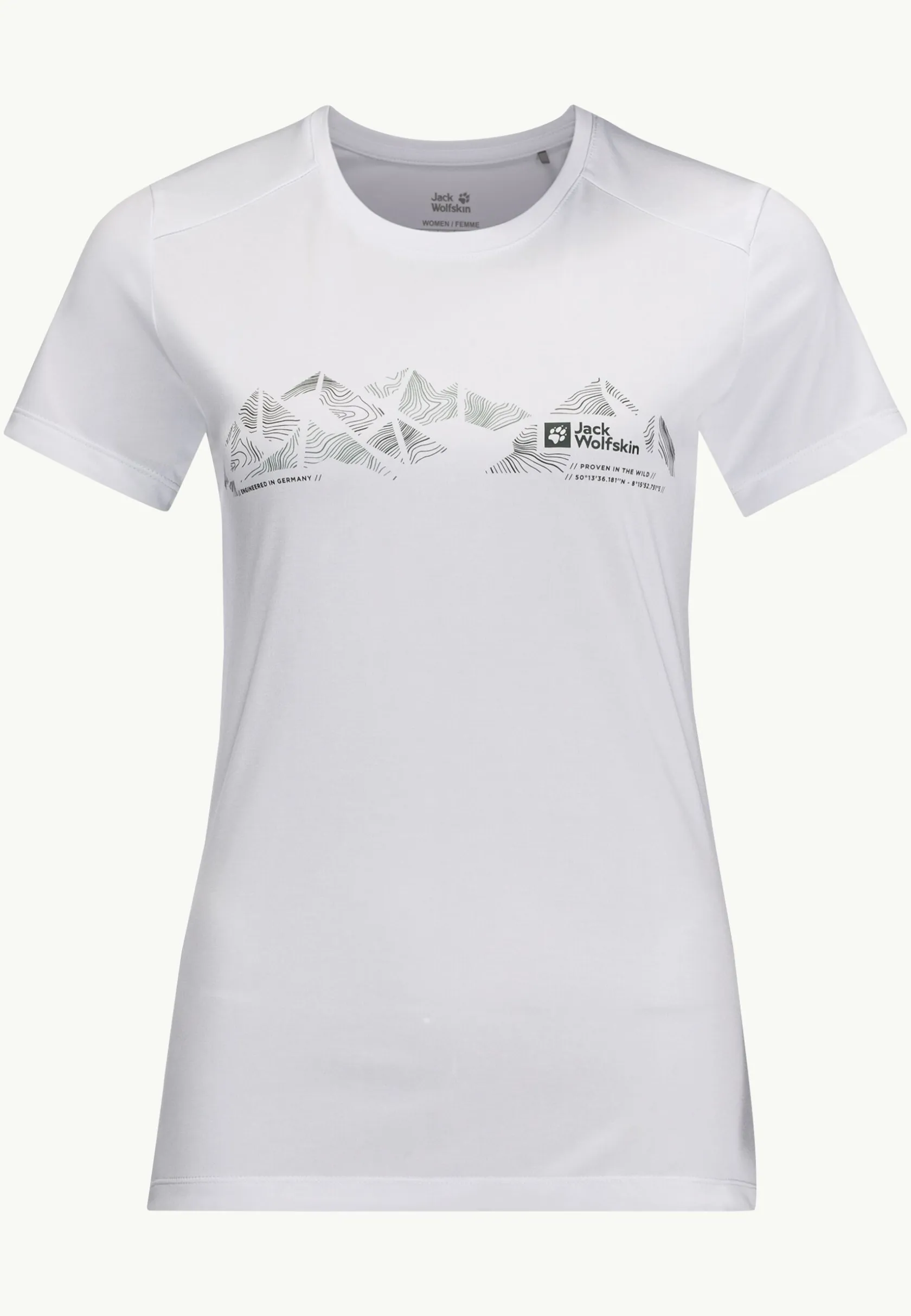 Wandelen|Functionele Shirts|Jack Wolfskin Crosstrail Graphic T W