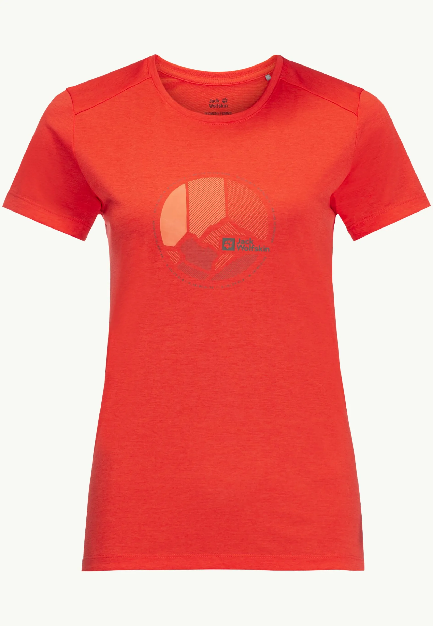 Wandelen|Functionele Shirts|Jack Wolfskin Crosstrail Graphic T W