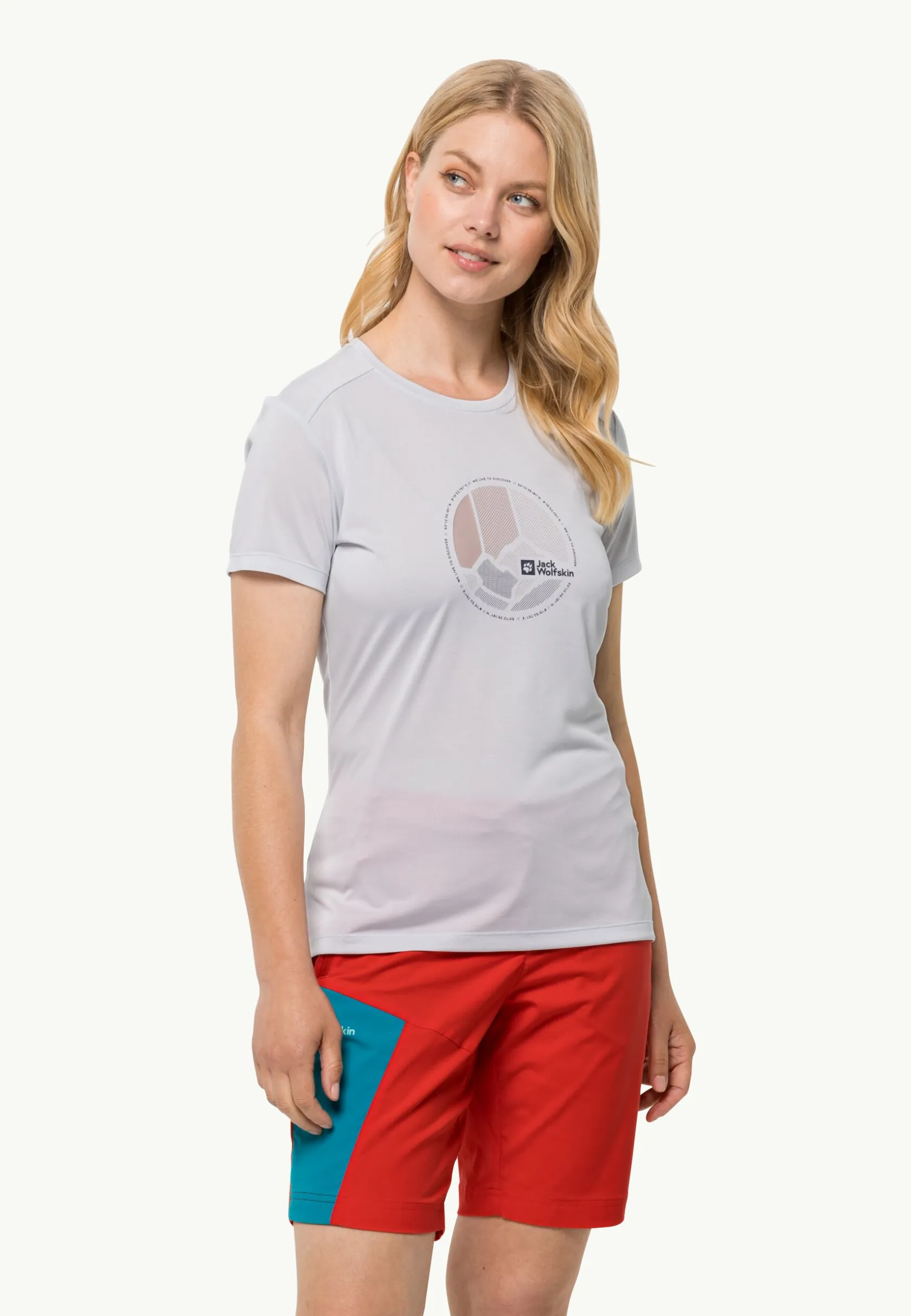 Wandelen|Functionele Shirts|Jack Wolfskin Crosstrail Graphic T W