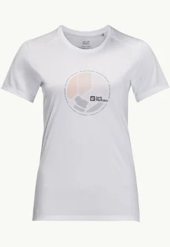 Wandelen|Functionele Shirts|Jack Wolfskin Crosstrail Graphic T W