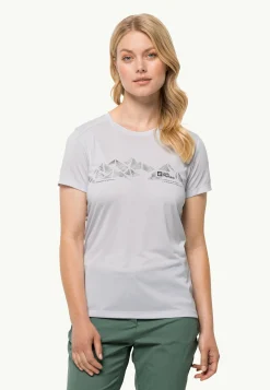 Wandelen|Functionele Shirts|Jack Wolfskin Crosstrail Graphic T W