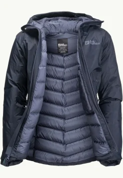 Wandelen|Voor- En Najaarsjacks/-Jassen|Jack Wolfskin Cyrox 2l Down Jkt W Graphite