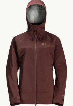 Wandelen|Voor- En Najaarsjacks/-Jassen|Jack Wolfskin Cyrox 3l Jkt W dark maroon