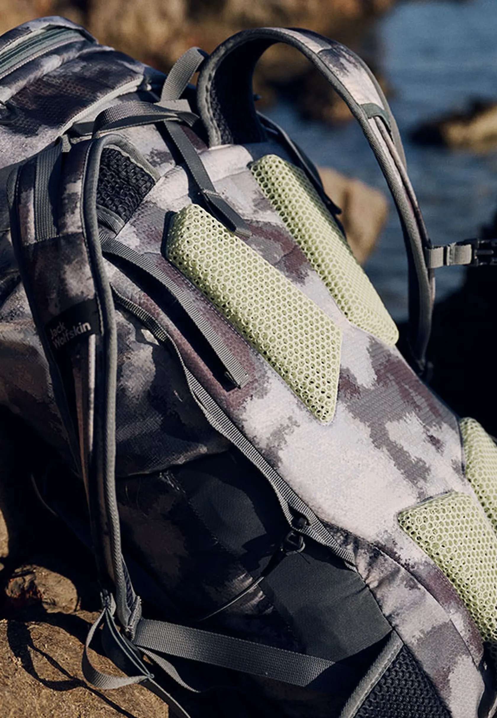 Wandelen|Wandelrugzakken|Jack Wolfskin 3d Aerorise 40 silver all over