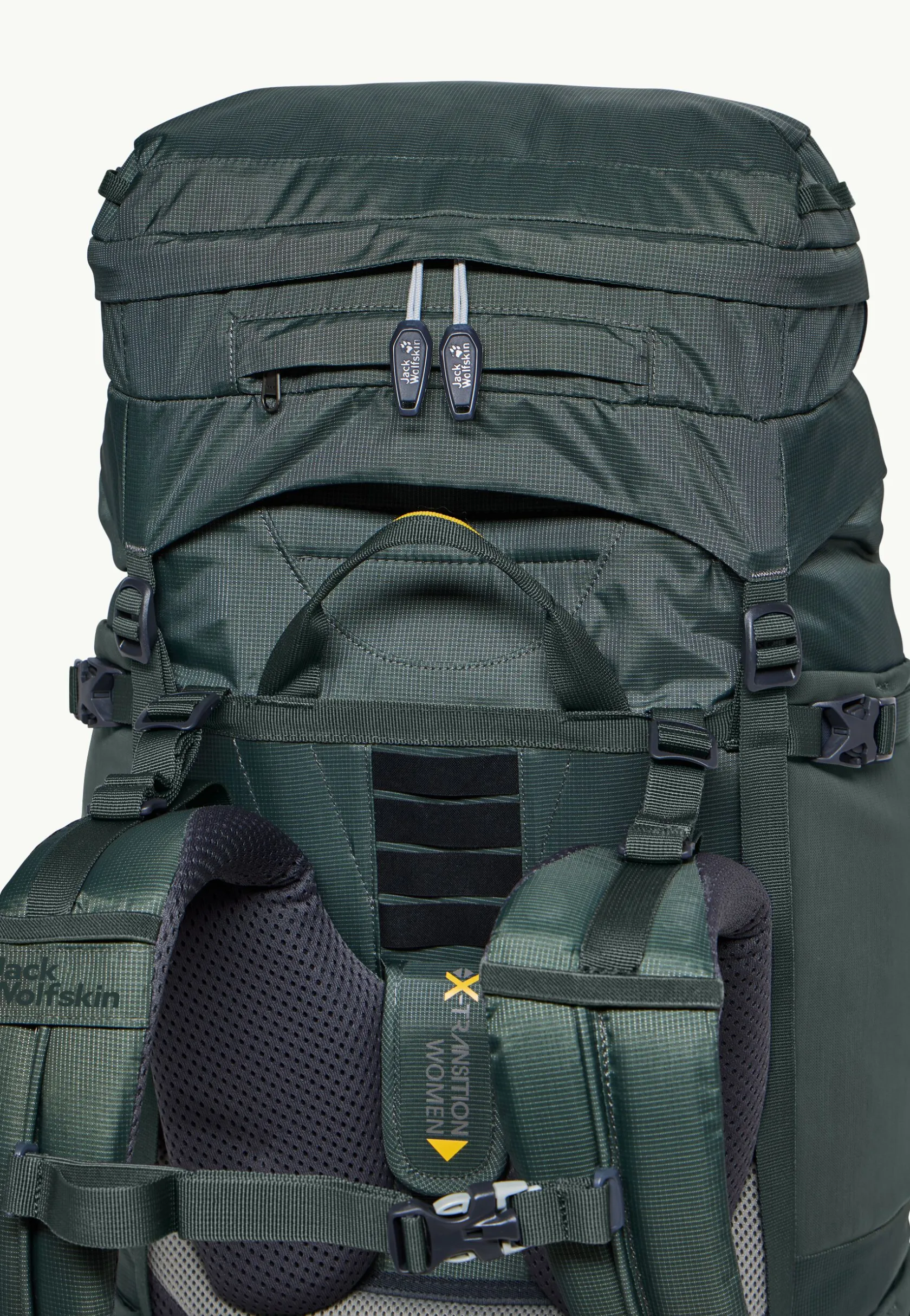 Rugzakken Dames|Wandelrugzakken|Jack Wolfskin Denali 65|10 Women slate green