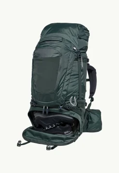 Rugzakken Dames|Wandelrugzakken|Jack Wolfskin Denali 65|10 Women slate green