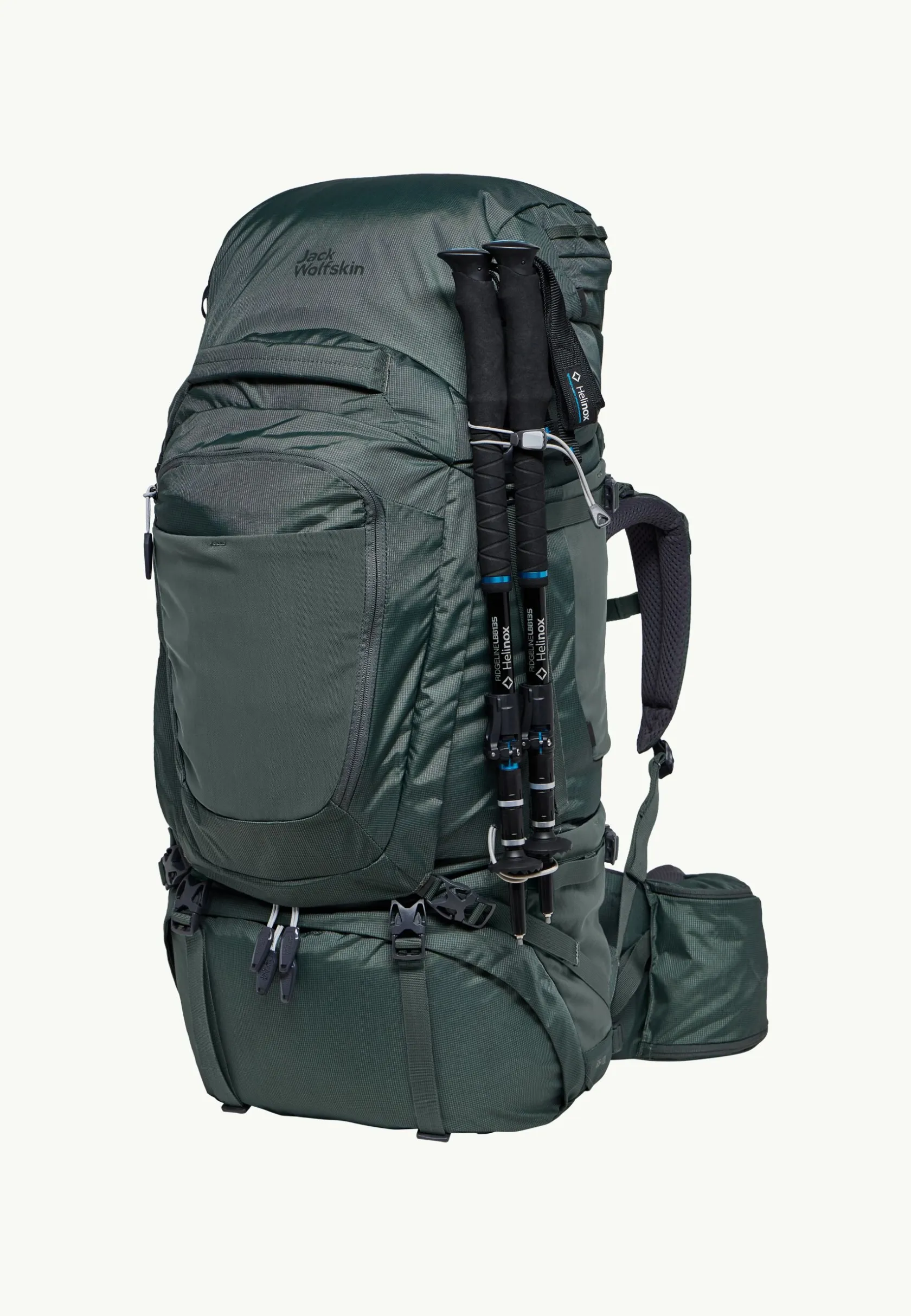 Rugzakken Dames|Wandelrugzakken|Jack Wolfskin Denali 65|10 Women slate green
