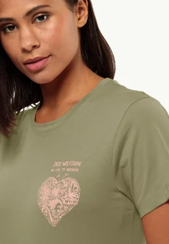 Lifestyle|T-Shirts & Longsleeves|Jack Wolfskin Discover Heart T W