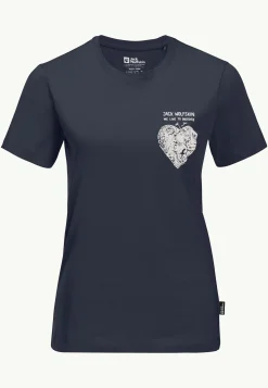 Lifestyle|T-Shirts & Longsleeves|Jack Wolfskin Discover Heart T W