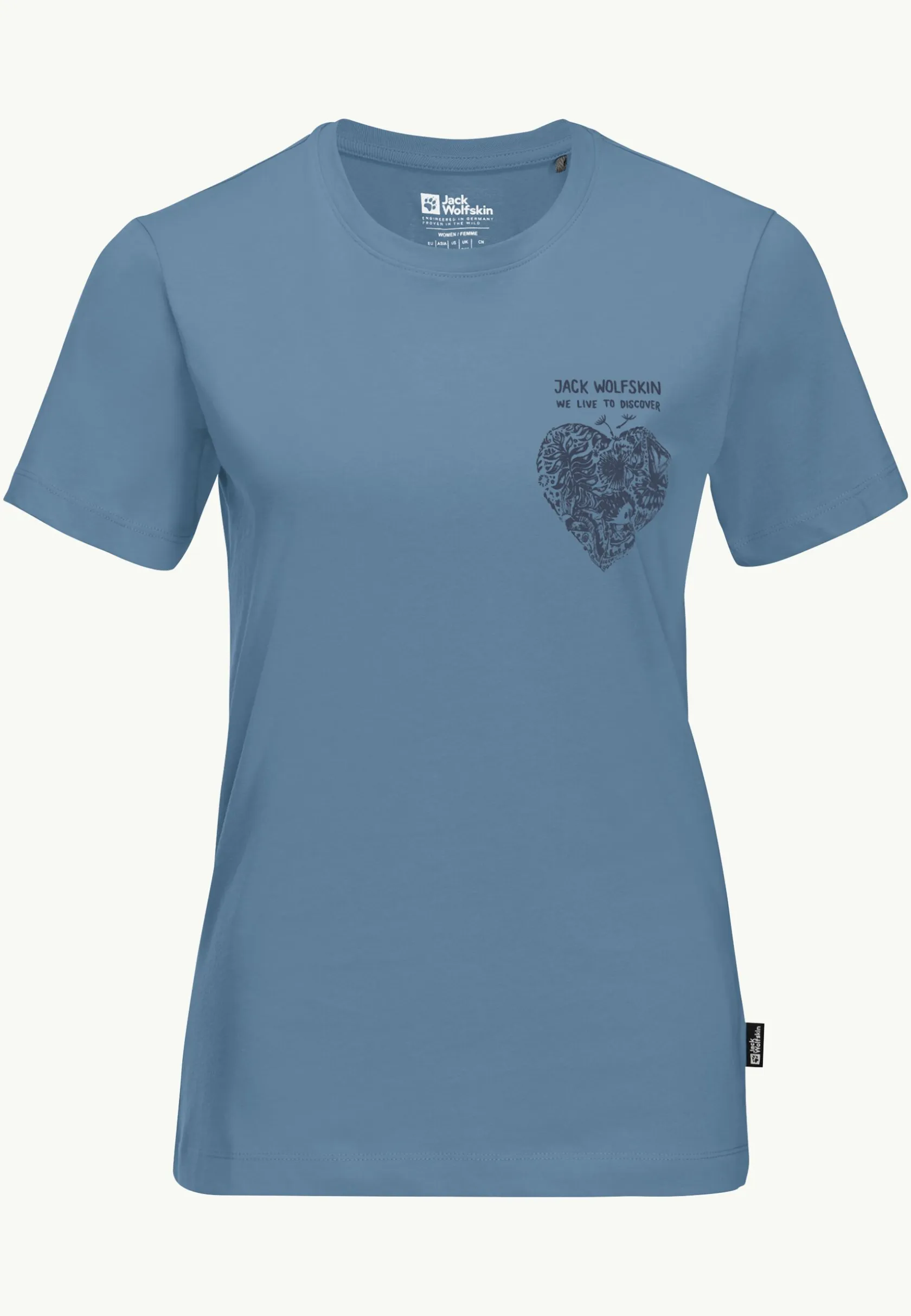 Lifestyle|T-Shirts & Longsleeves|Jack Wolfskin Discover Heart T W