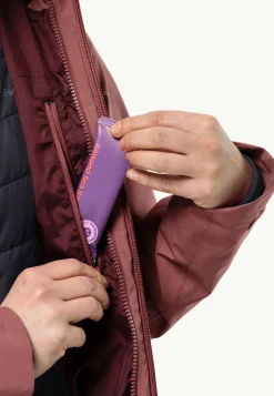 Wandelen|Voor- En Najaarsjacks/-Jassen|Jack Wolfskin Glaabach 3in1 Jkt W