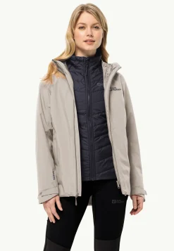 Wandelen|Voor- En Najaarsjacks/-Jassen|Jack Wolfskin Glaabach 3in1 Jkt W