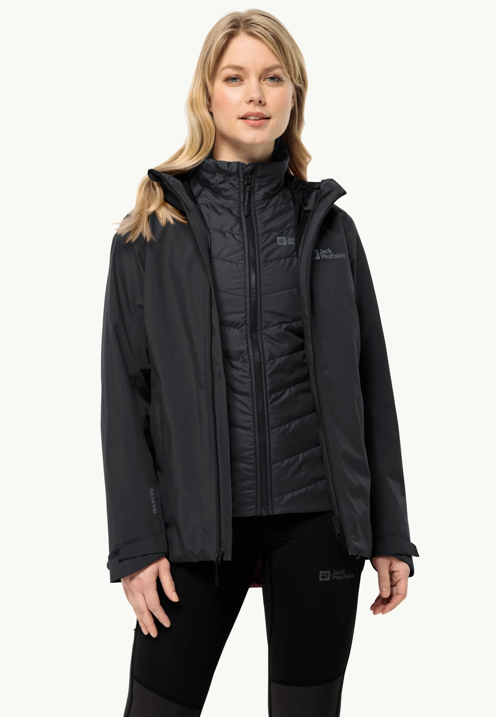 Wandelen|Voor- En Najaarsjacks/-Jassen|Jack Wolfskin Glaabach 3in1 Jkt W