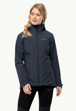 Wandelen|Voor- En Najaarsjacks/-Jassen|Jack Wolfskin Glaabach 3in1 Jkt W