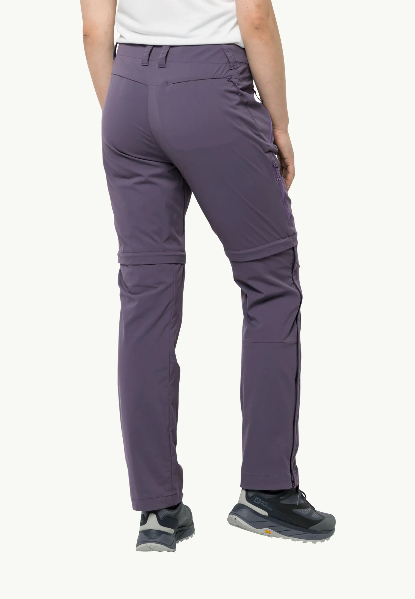 Wandelen|Softshellbroeken|Jack Wolfskin Glastal Zip Away Pants W