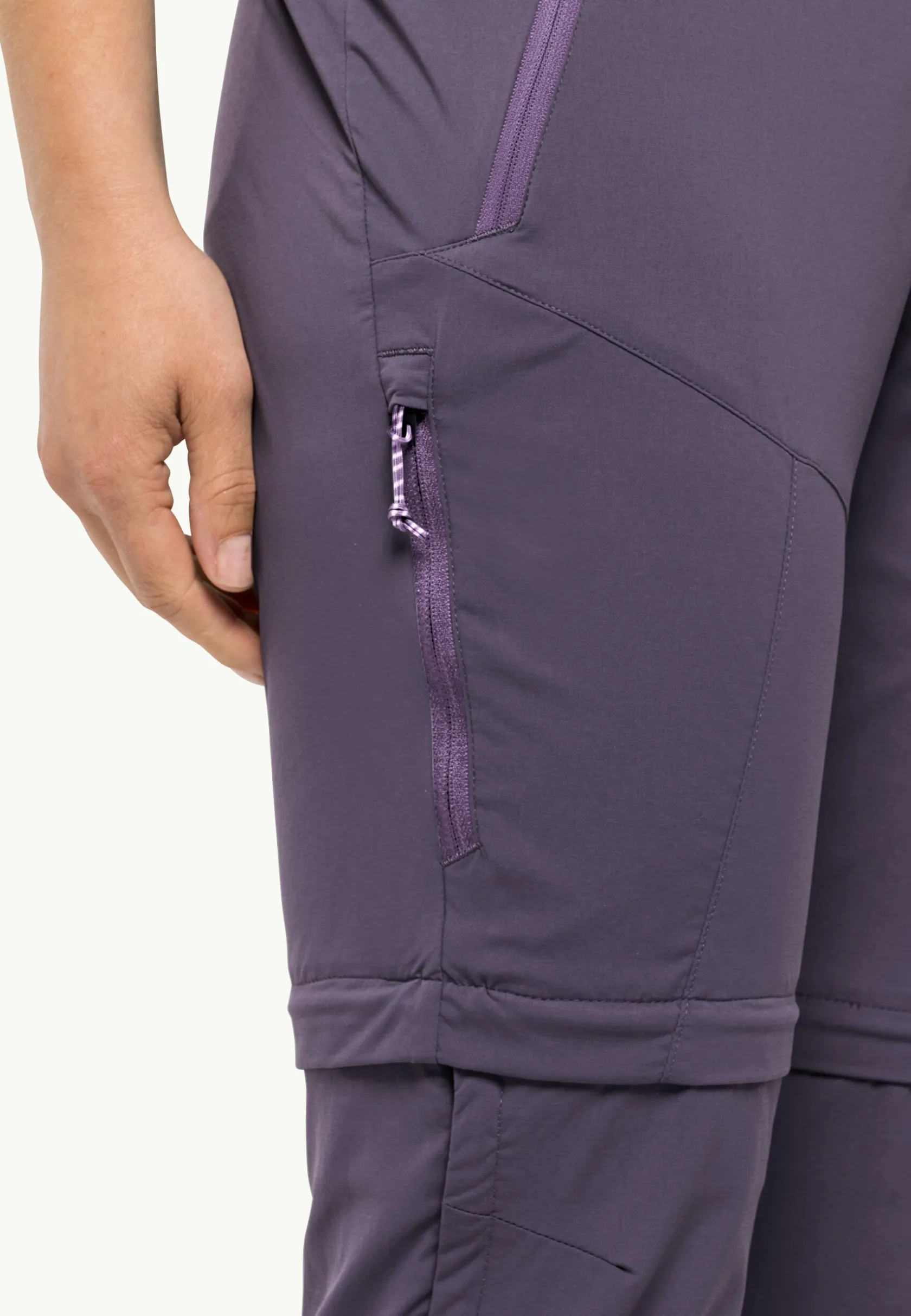 Wandelen|Softshellbroeken|Jack Wolfskin Glastal Zip Away Pants W