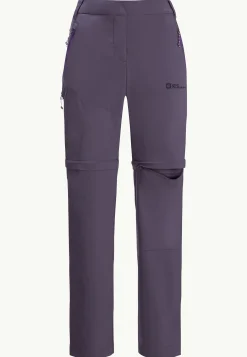 Wandelen|Softshellbroeken|Jack Wolfskin Glastal Zip Away Pants W