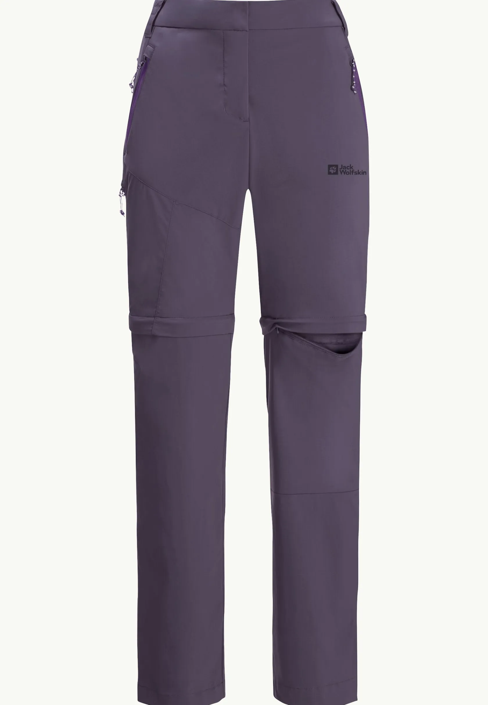 Wandelen|Softshellbroeken|Jack Wolfskin Glastal Zip Away Pants W