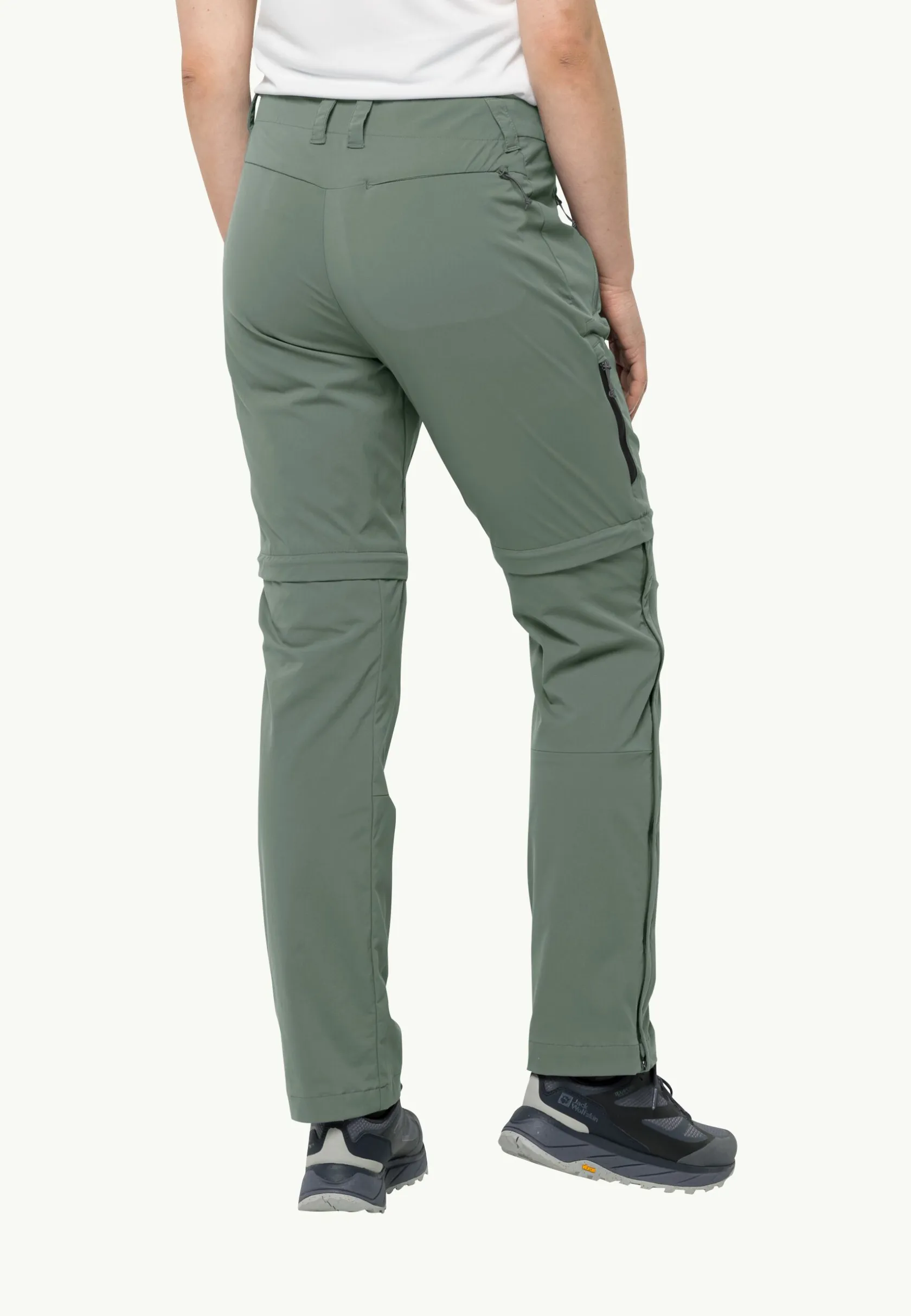 Wandelen|Softshellbroeken|Jack Wolfskin Glastal Zip Away Pants W