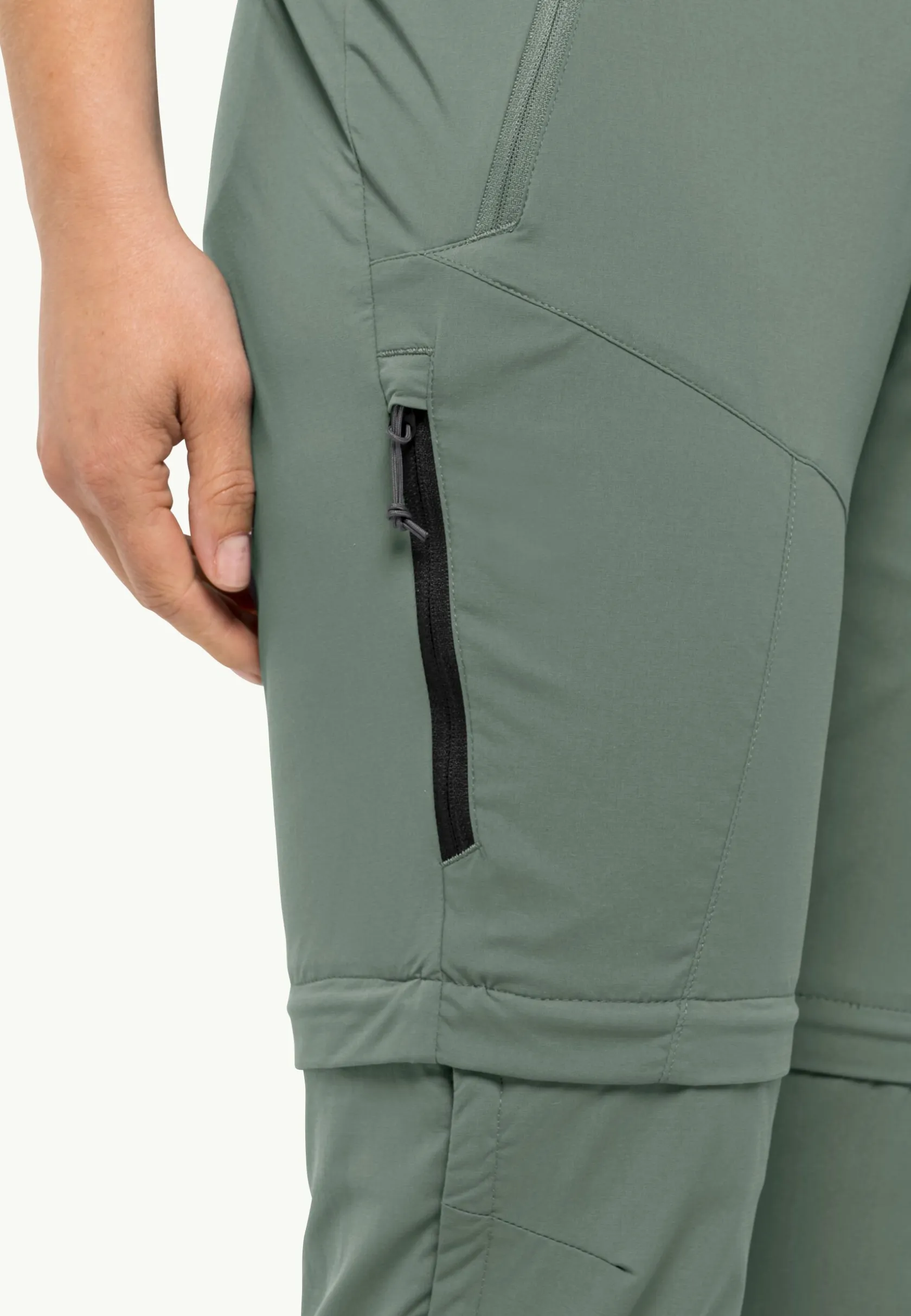 Wandelen|Softshellbroeken|Jack Wolfskin Glastal Zip Away Pants W