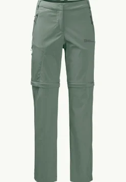 Wandelen|Softshellbroeken|Jack Wolfskin Glastal Zip Away Pants W
