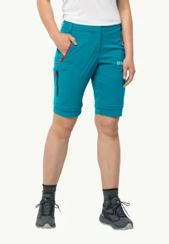 Wandelen|Softshellbroeken|Jack Wolfskin Glastal Zip Away Pants W