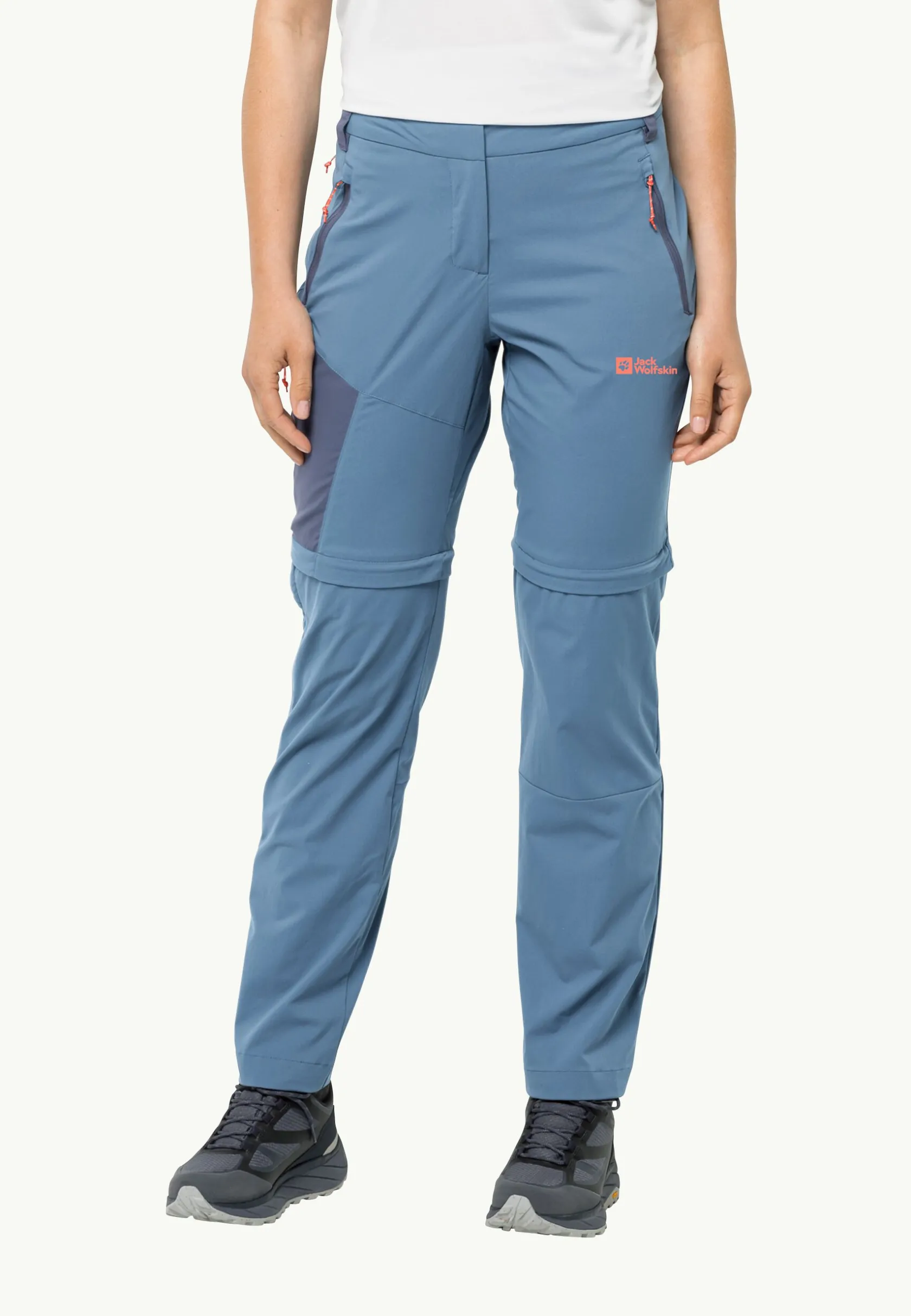 Wandelen|Softshellbroeken|Jack Wolfskin Glastal Zip Away Pants W