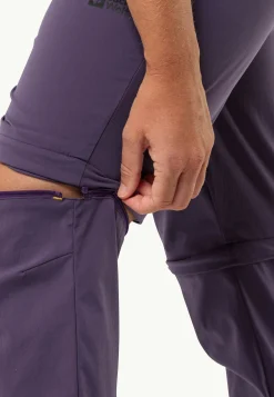 Wandelen|Softshellbroeken|Jack Wolfskin Glastal Zip Off Pants W