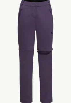 Wandelen|Softshellbroeken|Jack Wolfskin Glastal Zip Off Pants W