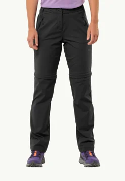 Wandelen|Softshellbroeken|Jack Wolfskin Glastal Zip Off Pants W
