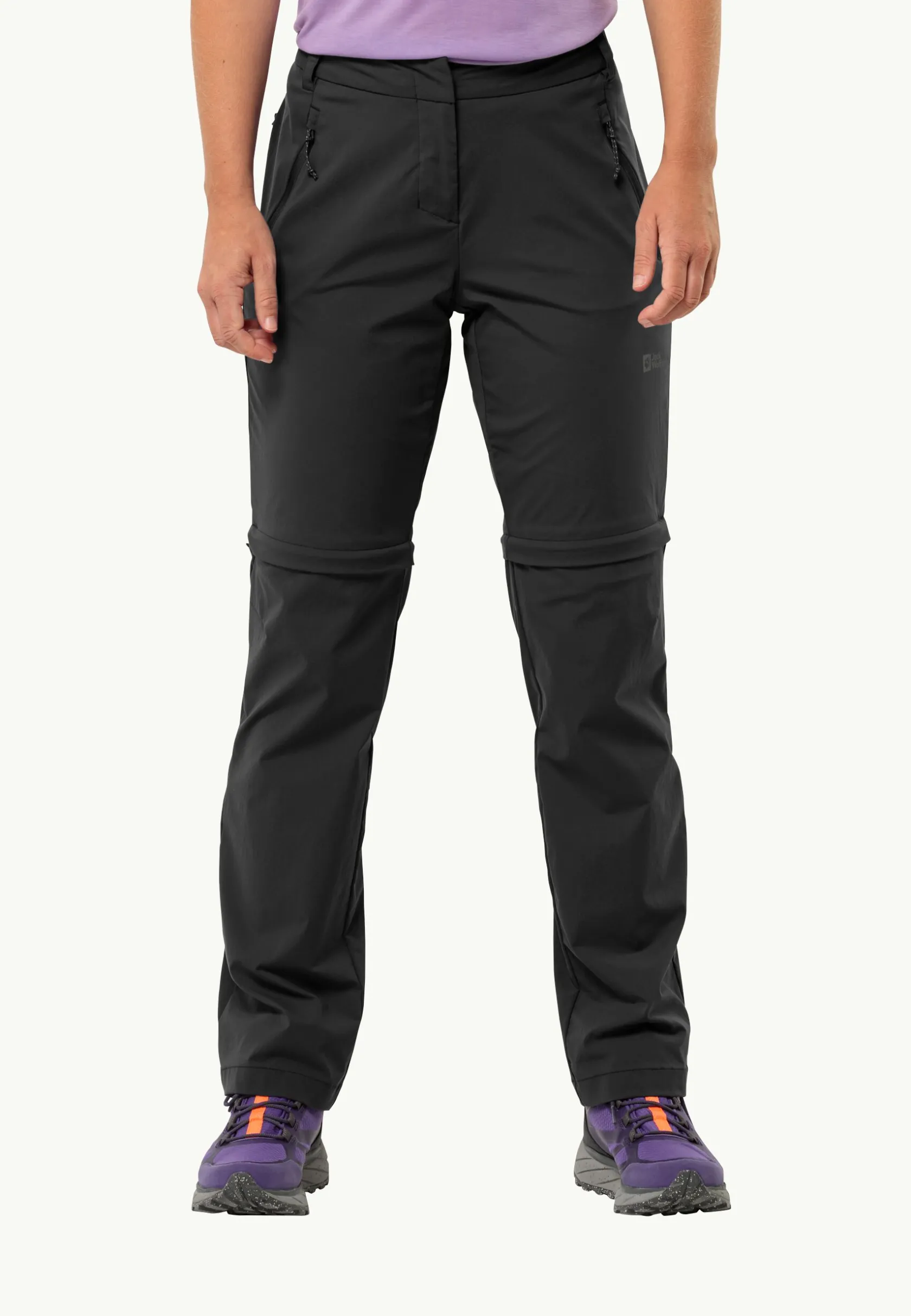 Wandelen|Softshellbroeken|Jack Wolfskin Glastal Zip Off Pants W