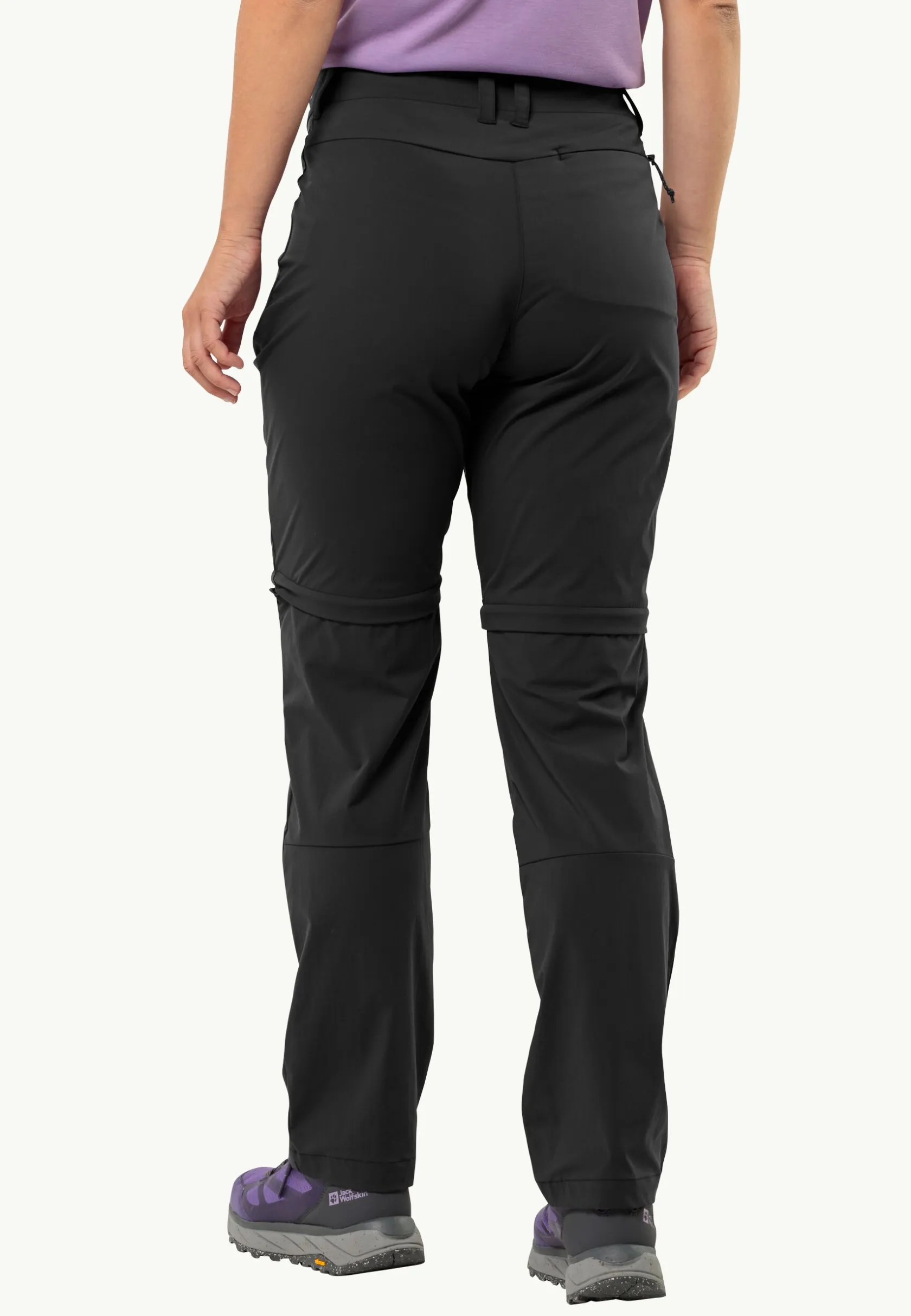 Wandelen|Softshellbroeken|Jack Wolfskin Glastal Zip Off Pants W