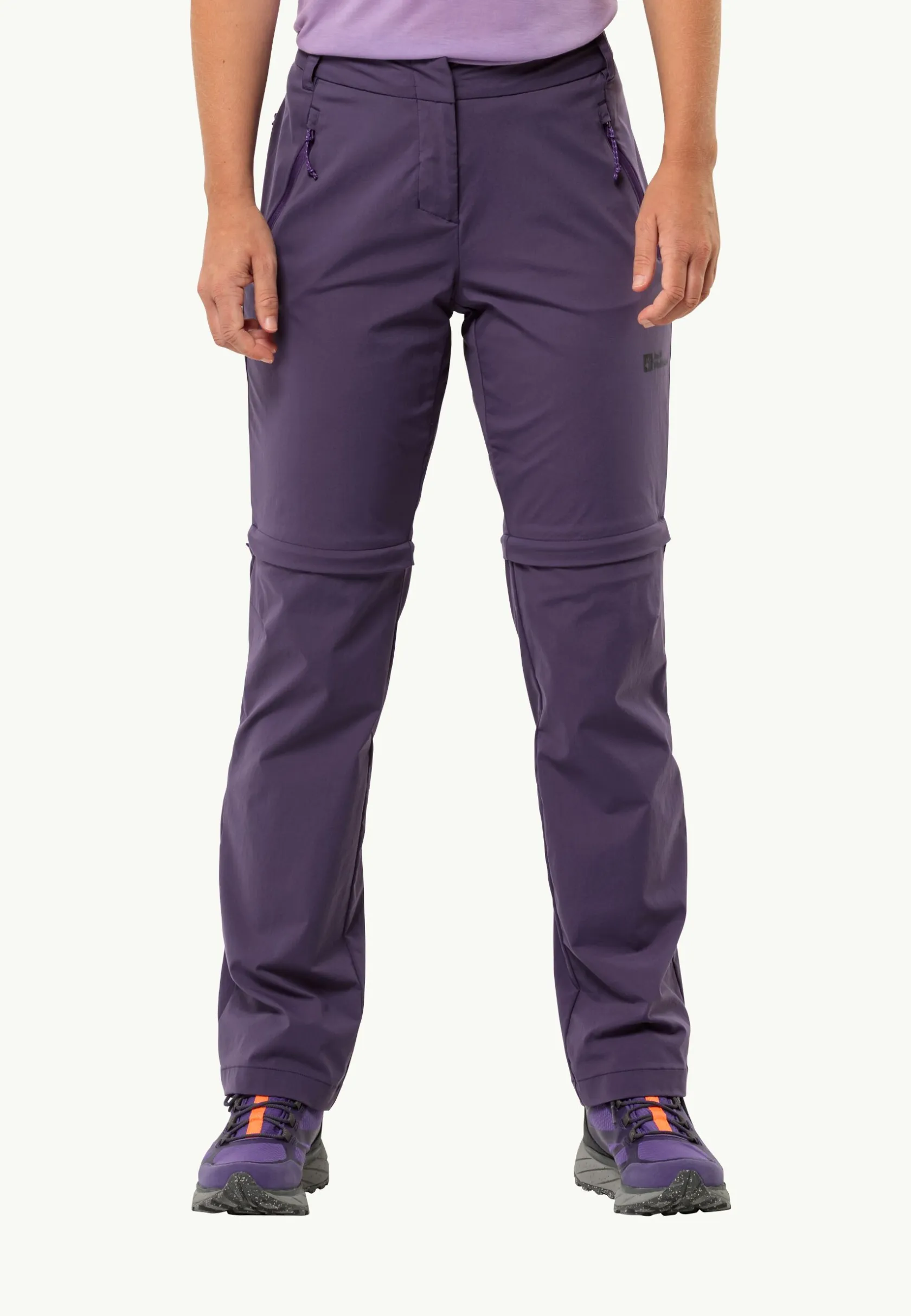Wandelen|Softshellbroeken|Jack Wolfskin Glastal Zip Off Pants W