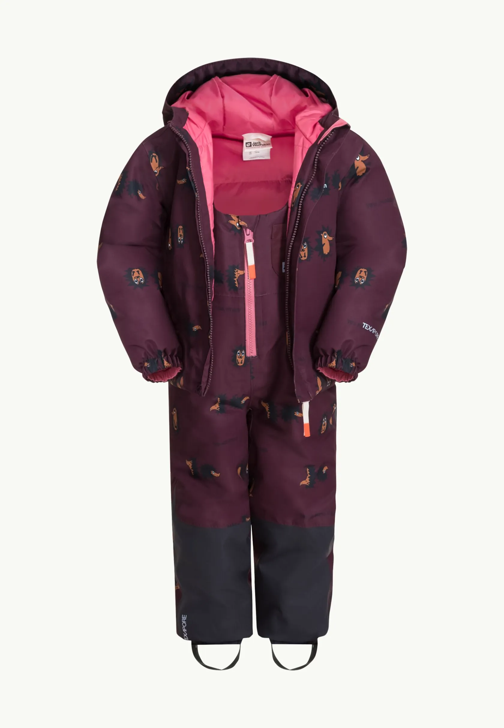 Sneeuwbroeken En Sneeuwpakken|Winterjacks|Jack Wolfskin Gleely 2l Ins Print Bib K