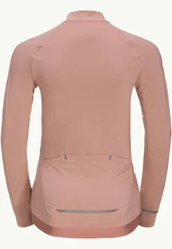 Fietsen|Functionele Shirts|Jack Wolfskin Gravex Fz Ls W Rose Dawn