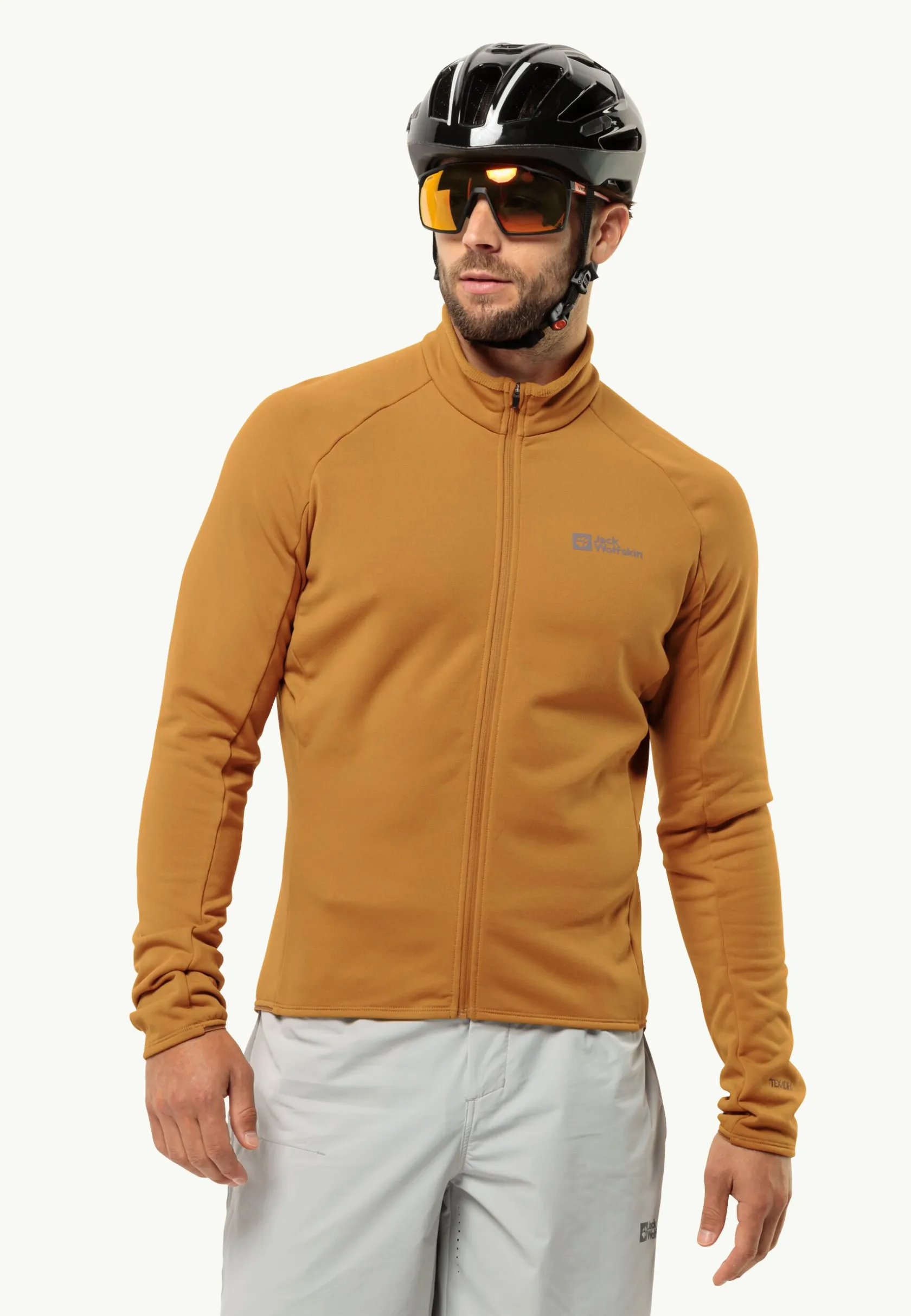 Fietsen|Voor- En Najaarsjacks/-Jassen|Jack Wolfskin Gravex Thermo Fz M Salted Caramel